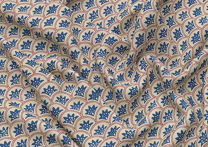 Land & Shore Dawn, Blue Red - Roman Blind - Image 4
